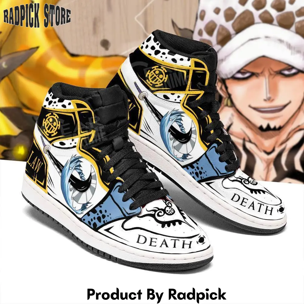 Trafalgar law air jordan high top sneakers kikoku sword one piece shoes  rp0351313